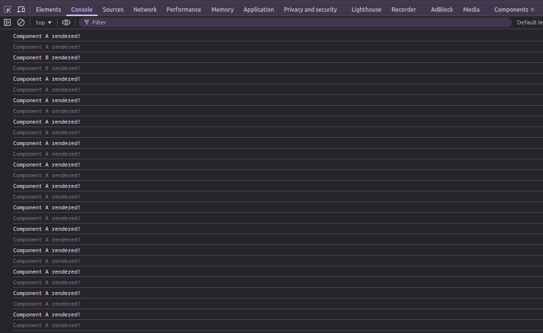 Logs after the change