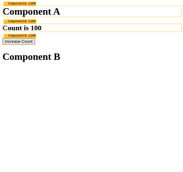 Components after the change